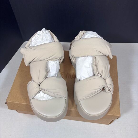 Steve Madden Xandra Sandal in Taupe NEW in box Size 8 - Picture 6 of 13